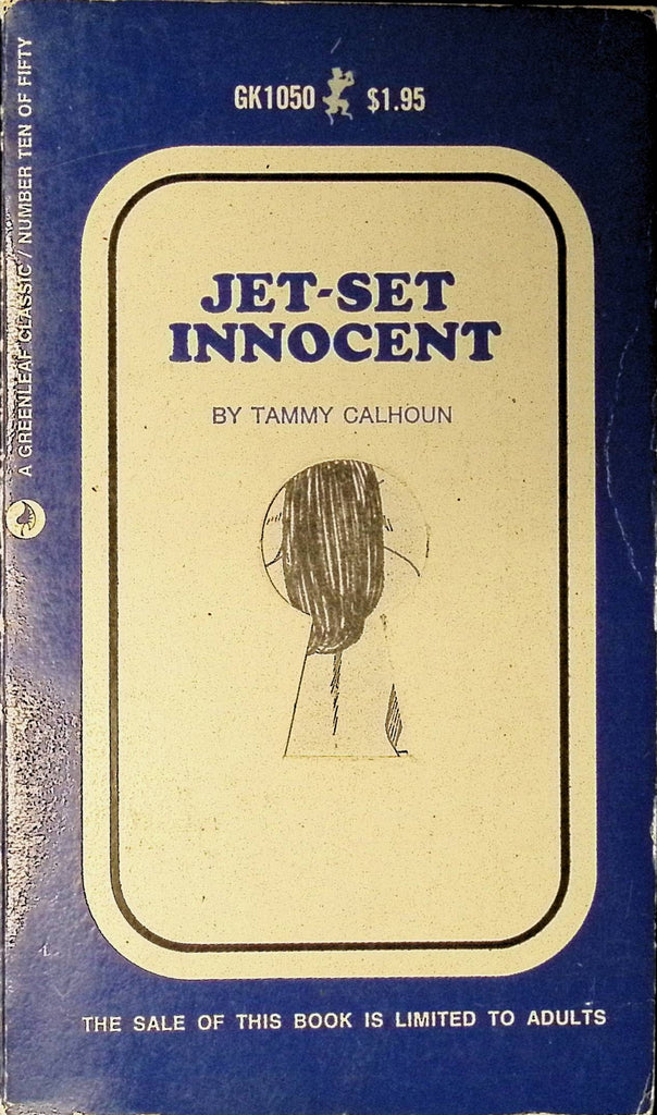 Jet-Set Innocent by Tammy Calhoun GK1050 1969 Greenleaf Classic Keyhole Series Adult Paperback Novel 080625AMP