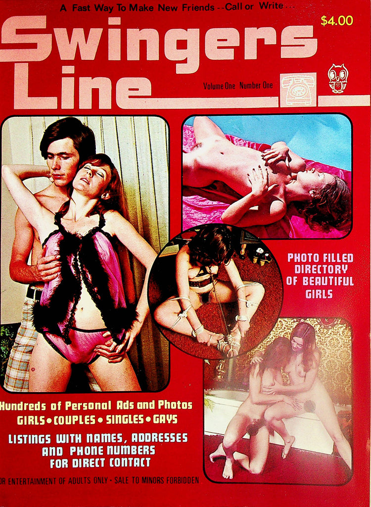 Swingers Line Contact Magazine  Personal Ads: Girls, Couples, Singles, Gays  vol.1 #1  1970's     032724lm-p2