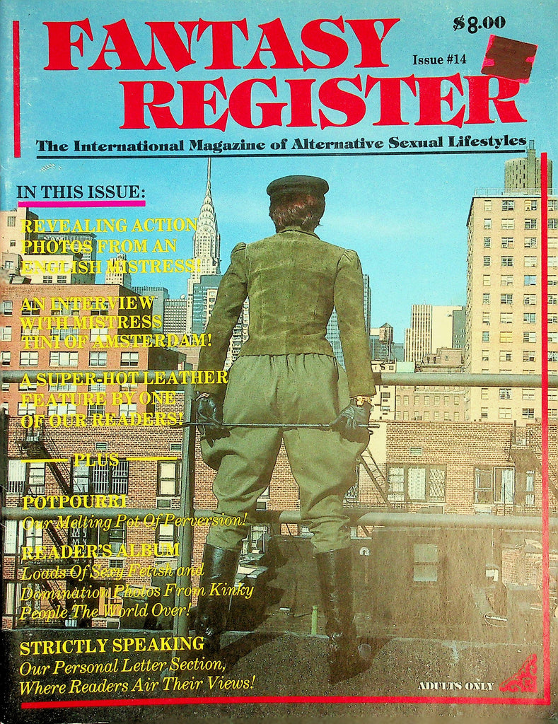 Fantasy Register Fetish Magazine  English Mistress / Mistress Tini Interview  #14  1988    013126lmp