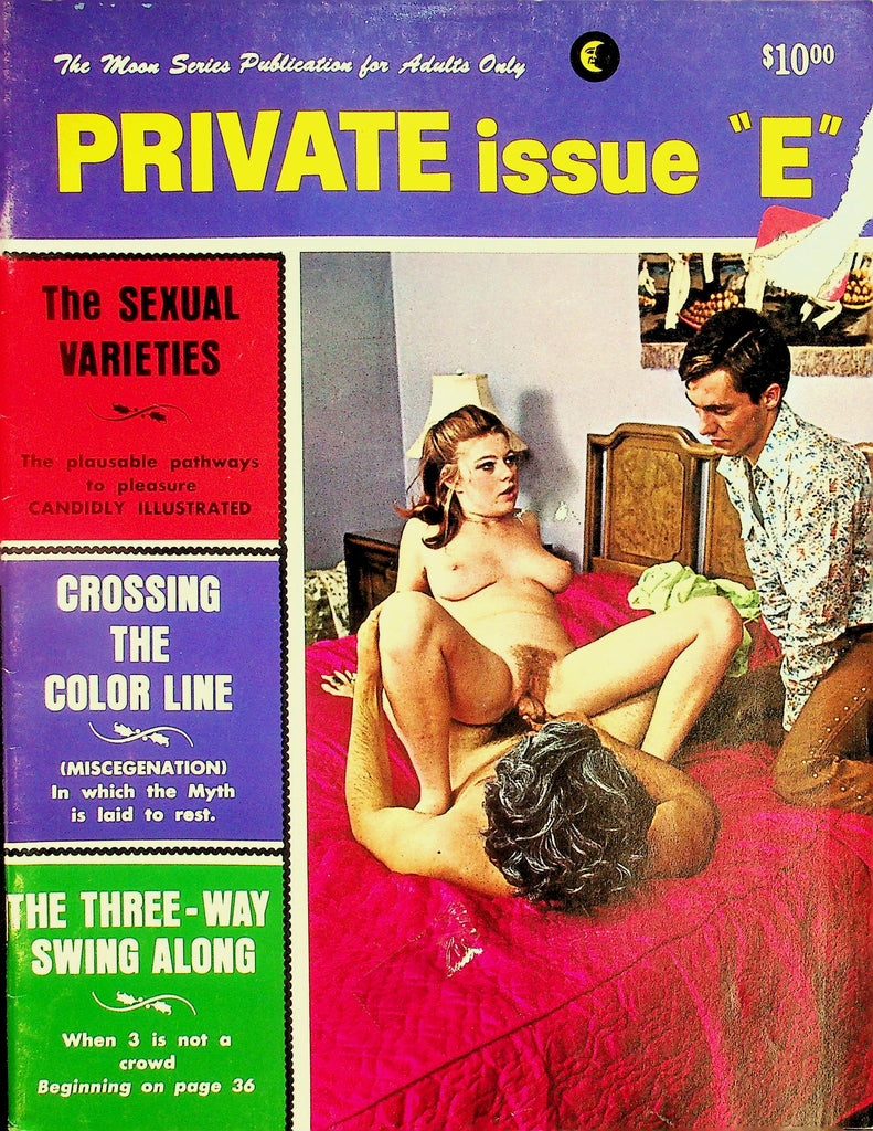Private Issue "E" Magazine  The Sexual Varieties / Crossing The Color Line  #1 1960's  101326lmp-GSC