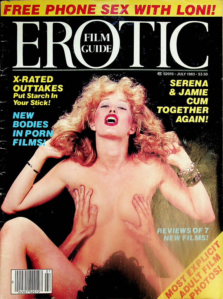 Erotic Film Guide Magazine  Covergirl Serena / Annie Sprinkle, Hyapatia Lee & More  July 1983   011025lm-p