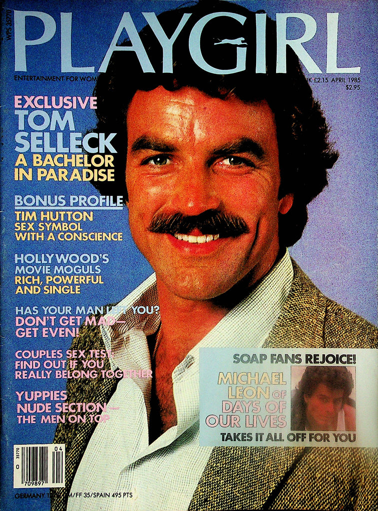 Playgirl Magazine   Tom Selleck / Days Of Our Lives Michael Leon  April 1985  w/cf  031125lm-p