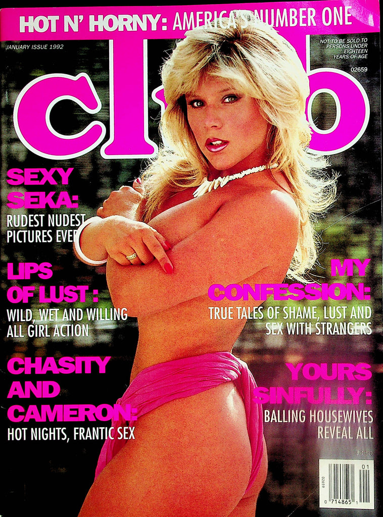 Club Magazine  Covergirl Samantha Fox / Sexy Seka  January 1992     071024lm-p2