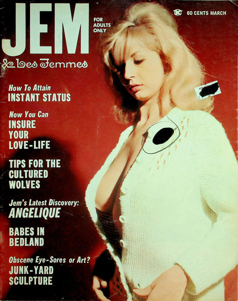 Jem Magazine  Angelique / Centerfold Girl Simone  March 1967     032326lmp