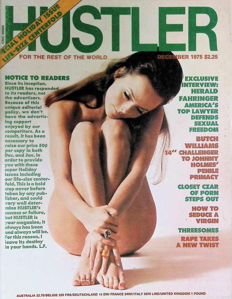 Hustler Magazine December 1975 Butch WilliamsChallenger to Johnny Holmes 091226LLP