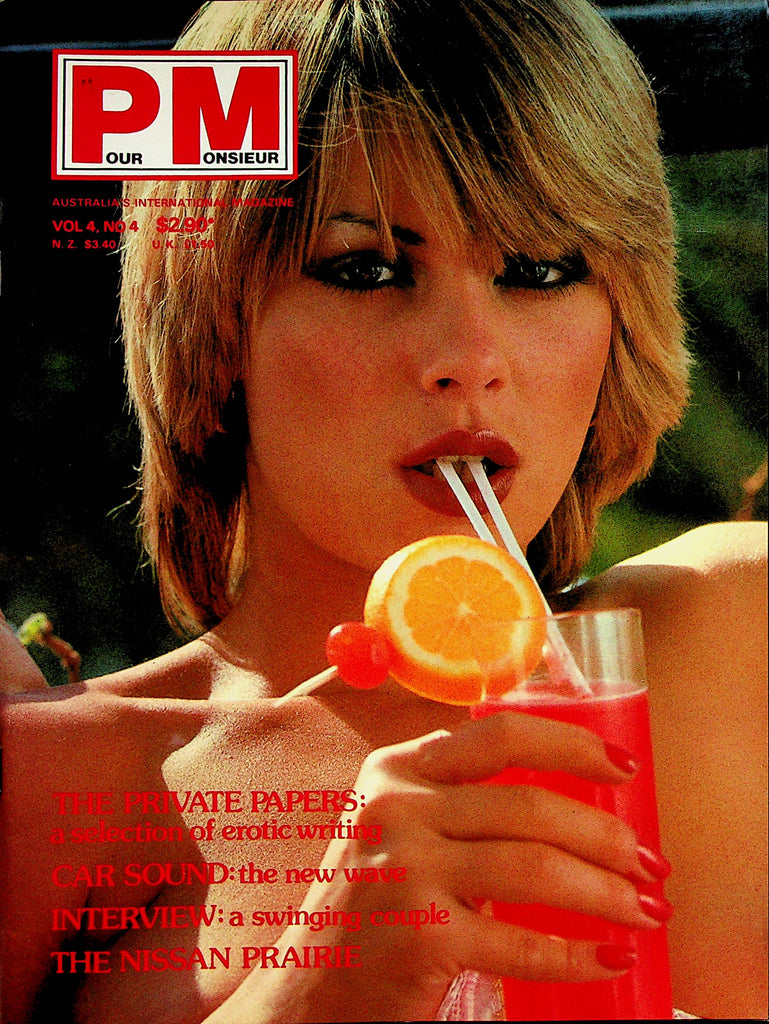 Pour Monsieur Australian International Magazine  Centerfold Girl Christina  vol.4 #4  1982     071423lm-p