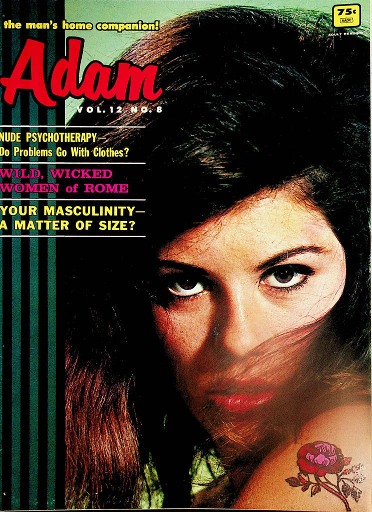 Adam Vintage Magazine  Cover & Centerfold Lois Wahl  vol.12 #8  1968  092824lm-p