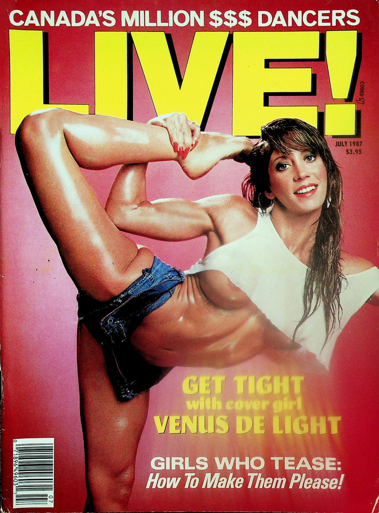 Live! Magazine  Cover/Centerfold Girl Venus De Light  July 1987   120225lmp2
