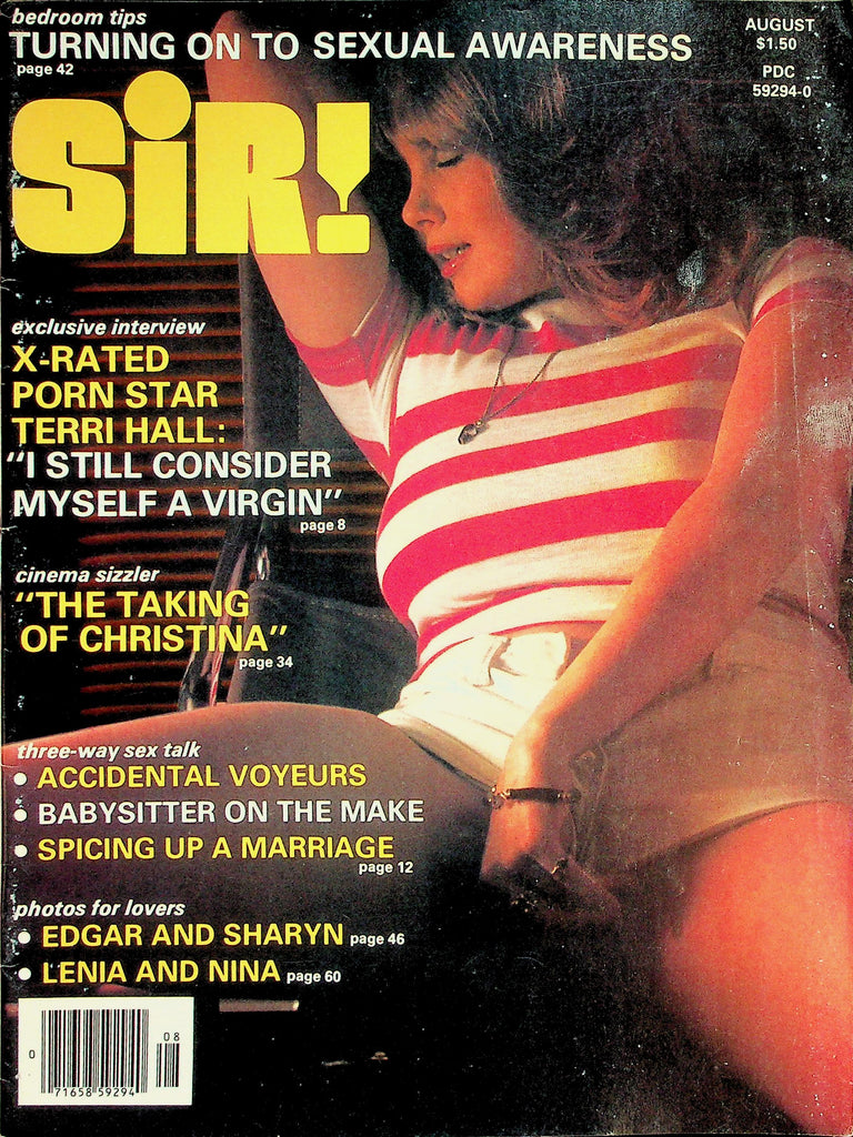 Sir! Magazine  X-Rated Porn Star Terri Hall / Edgar and Sharyn  August 1976    032026lmp