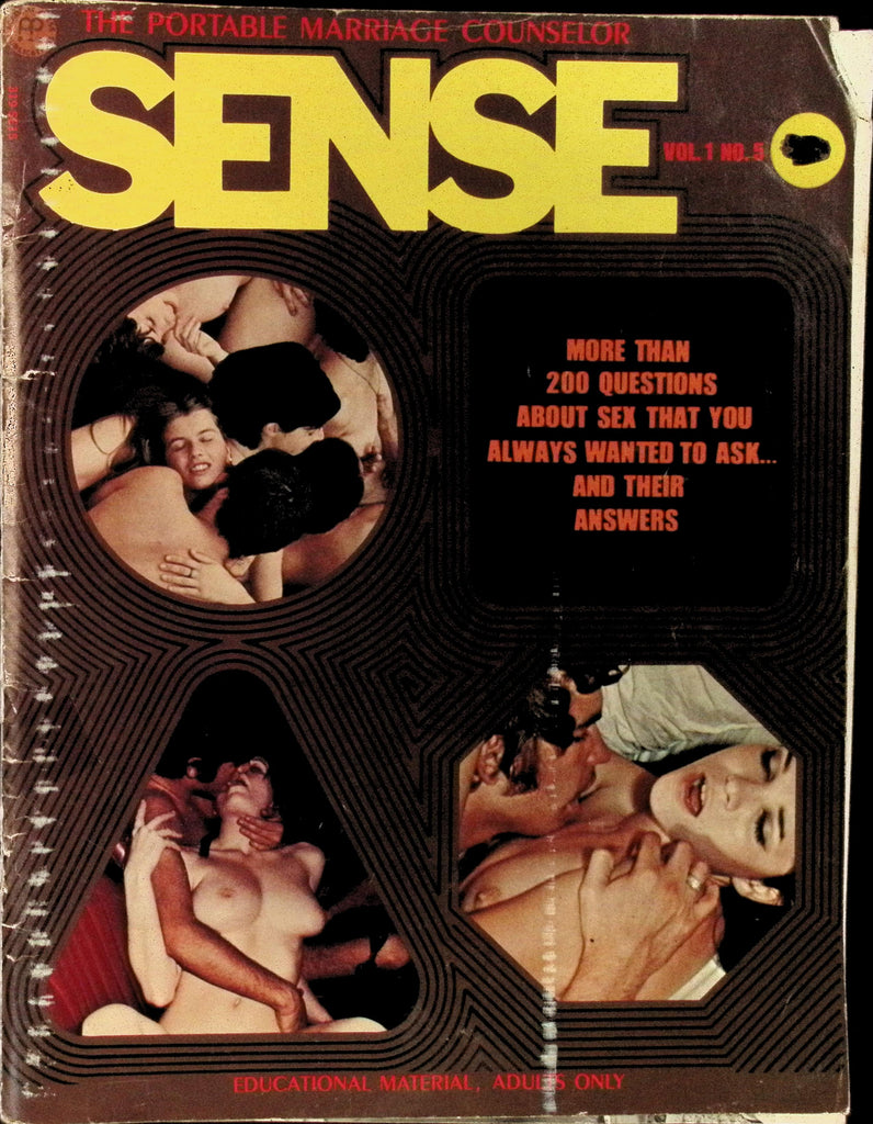 Sense Vol 1 #5 1971 The Portable Marriage Counselor Magazine Over 200 Questions about Sex Answered 060926AMP