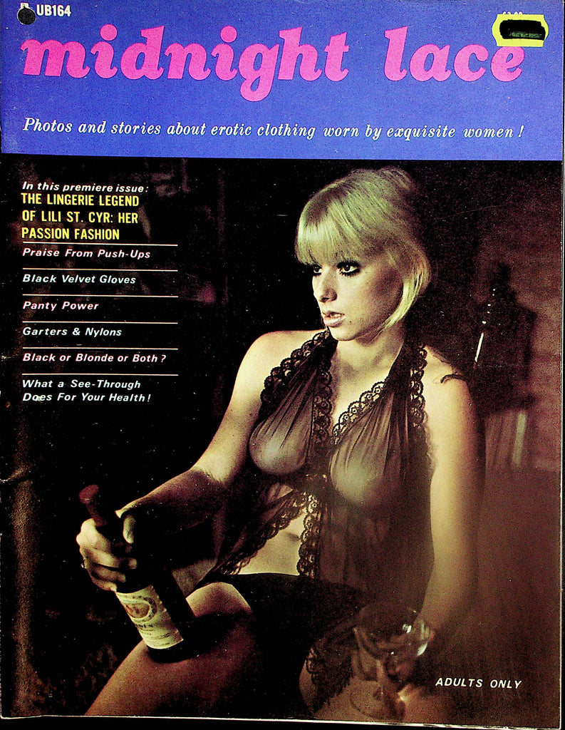 Midnight Lace Magazine  The Lingerie Legend Of Lili St. Cyre Her Passion Fashion  #1 1972      012924lm-p