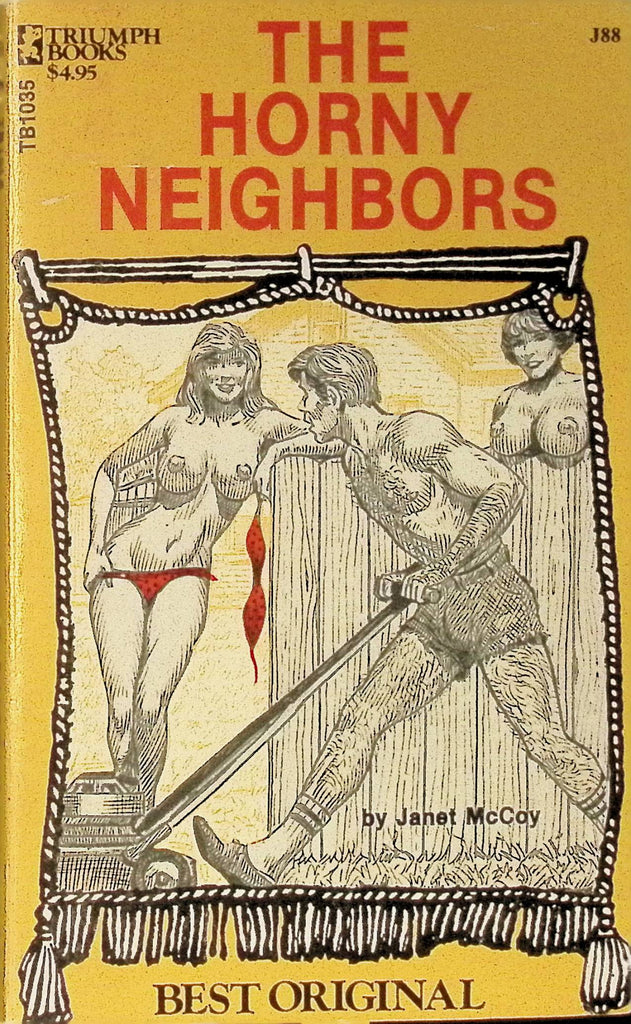 The Horny Neighbors by Janey McCoy TB1035 1976 Best Original Triumph Books Greenleaf Classics Adult Paperback Novel 072325AMP