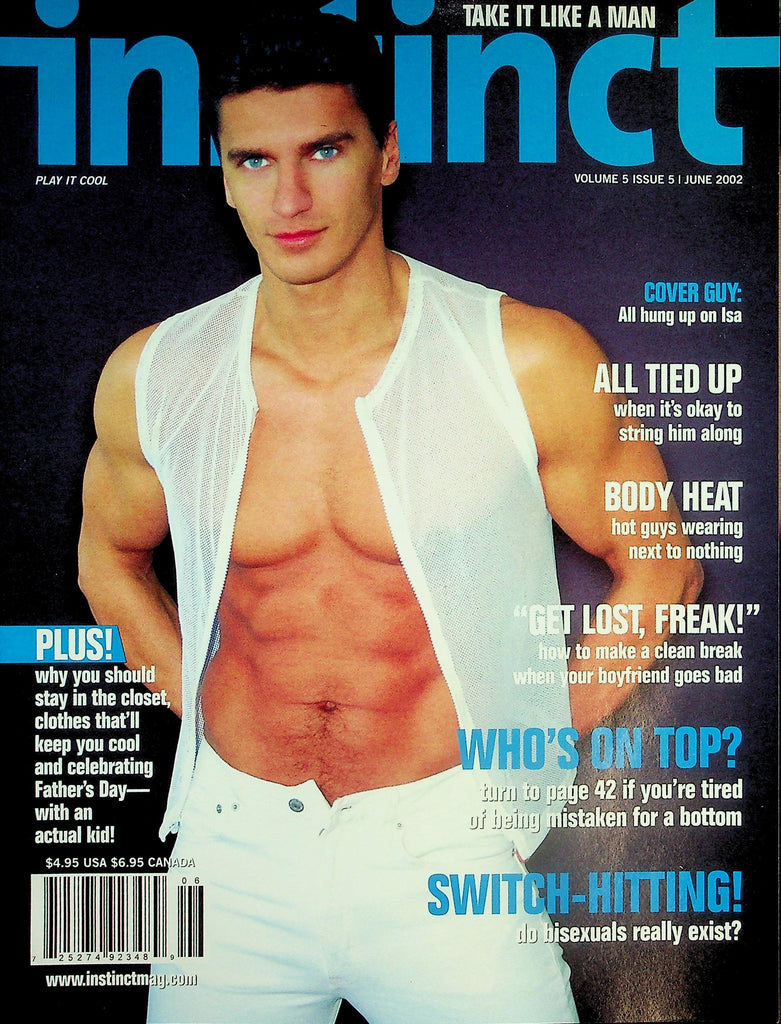 Instinct Gay Interest Magazine  Cover Guy Isa Jonas  June 2002    042226lmp