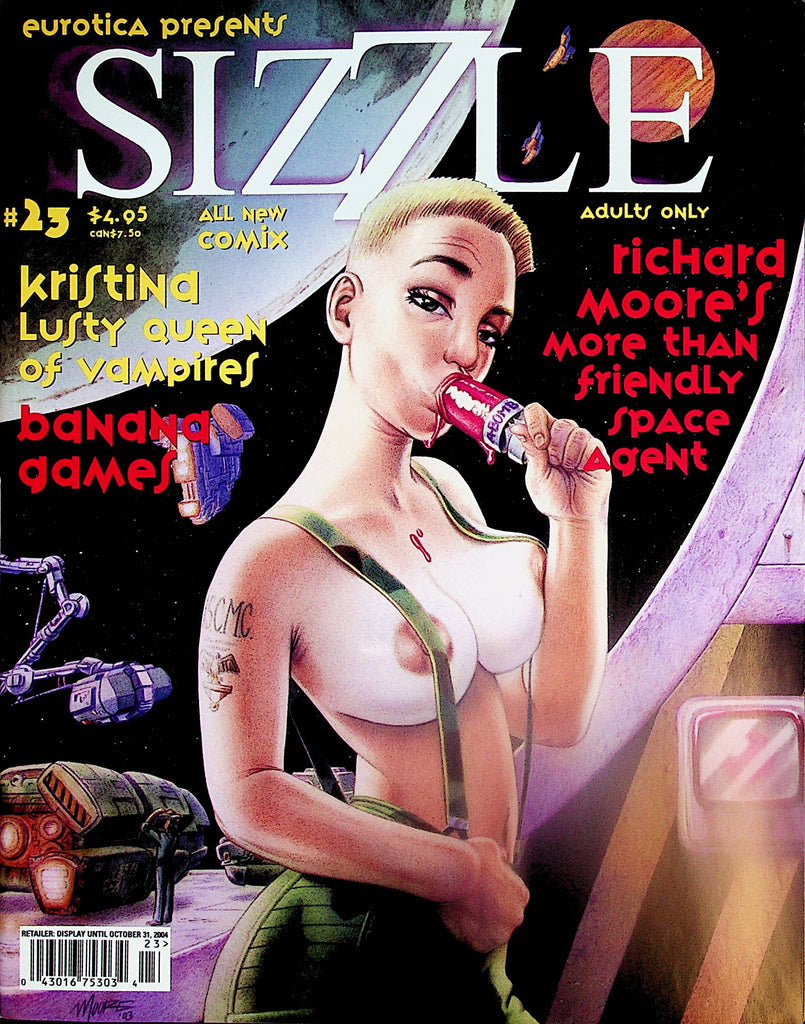 Sizzle Adult Comic Magazine  Kristina Lusty Queen Of Vampires  #23  2004   by Eurotica     120824lm-p