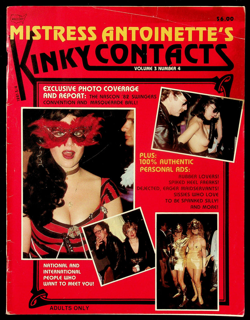 Kinky Contacts By Mistress Antoinette V3, #4 1982 Personal Ads Magcorp 091126HRP2-73