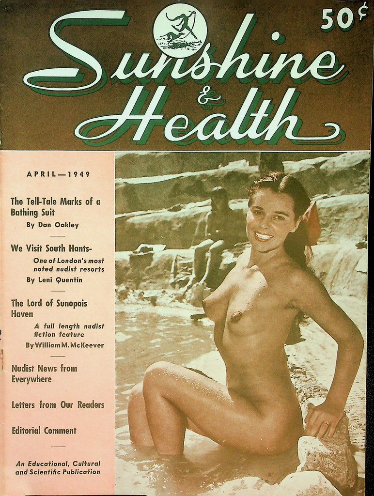 Sunshine & Health Nudist Magazine Nudist News From Everywhere  April 1949   080526lmp-GSC