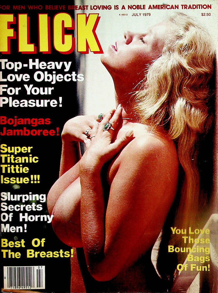 Flick Busty Magazine  Super Titanic Tittie Issue! Candy Samples / Roberta Pedon  July 1979   060624lm-p