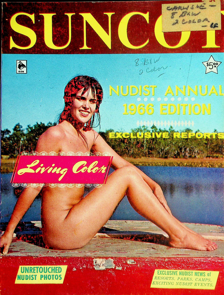 Suncot Magazine Nudist Annual 1966 Edition  Exclusive Reports, Coral Lake, Nudists & More!  100's of Pages!      070126lmp-GSC