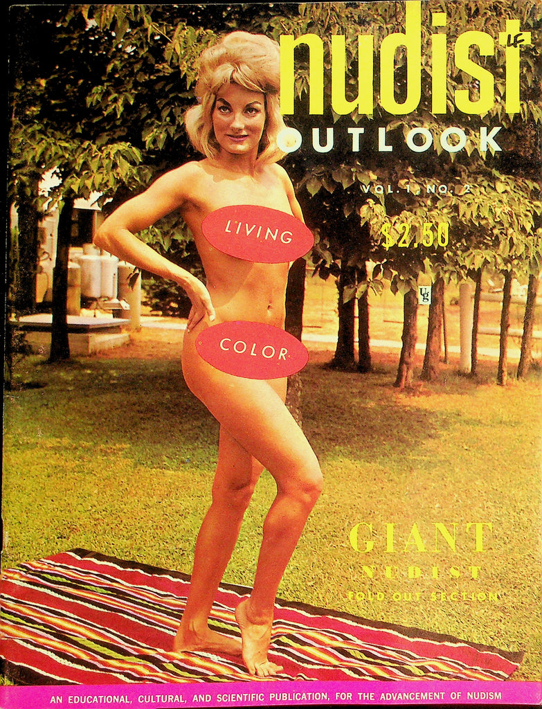 Nudist Outlook Magazine  In The Pursuit Of Happpiness w/Giant CF  vol.1 #2 1960's    070426lmp-GSC
