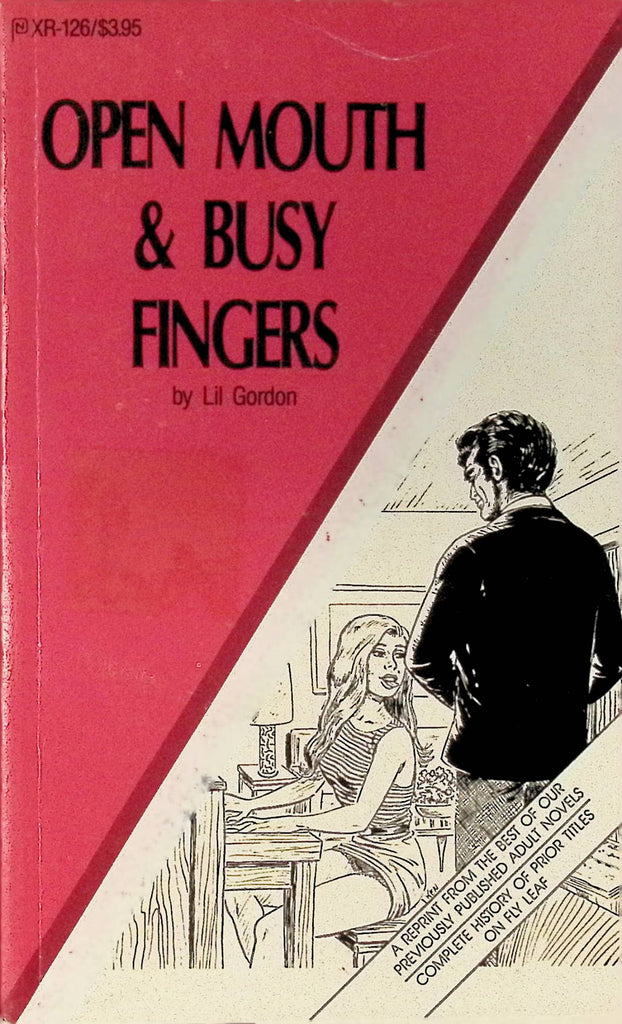 Open Mouth & Busy Fingers by Lil Gordon XR-126 1972 Surrey House Adult Paperback Novel 082925AMP