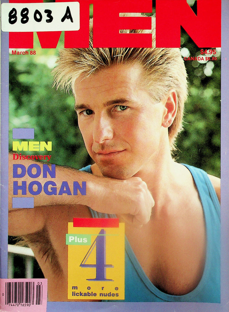Men Gay Magazine  Cover Guy Don Hogan  March 1988     091125lm-p