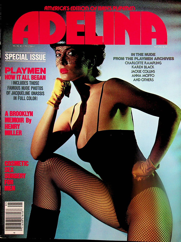 Adelina America's Edition Of Italy's Playmen Magazine  Centerfold Girl Rosemary / Jackie Collins  May 1980       121624lm-p