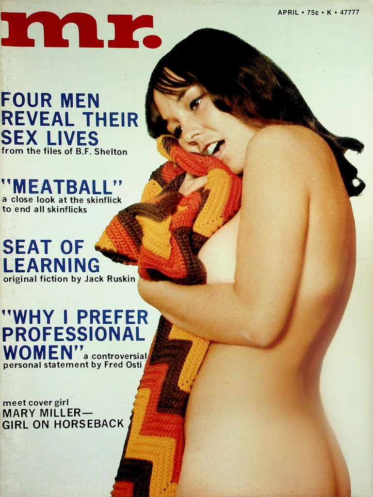 Mr. Magazine  Covergirl Mary Miller April 1973    112525lmp