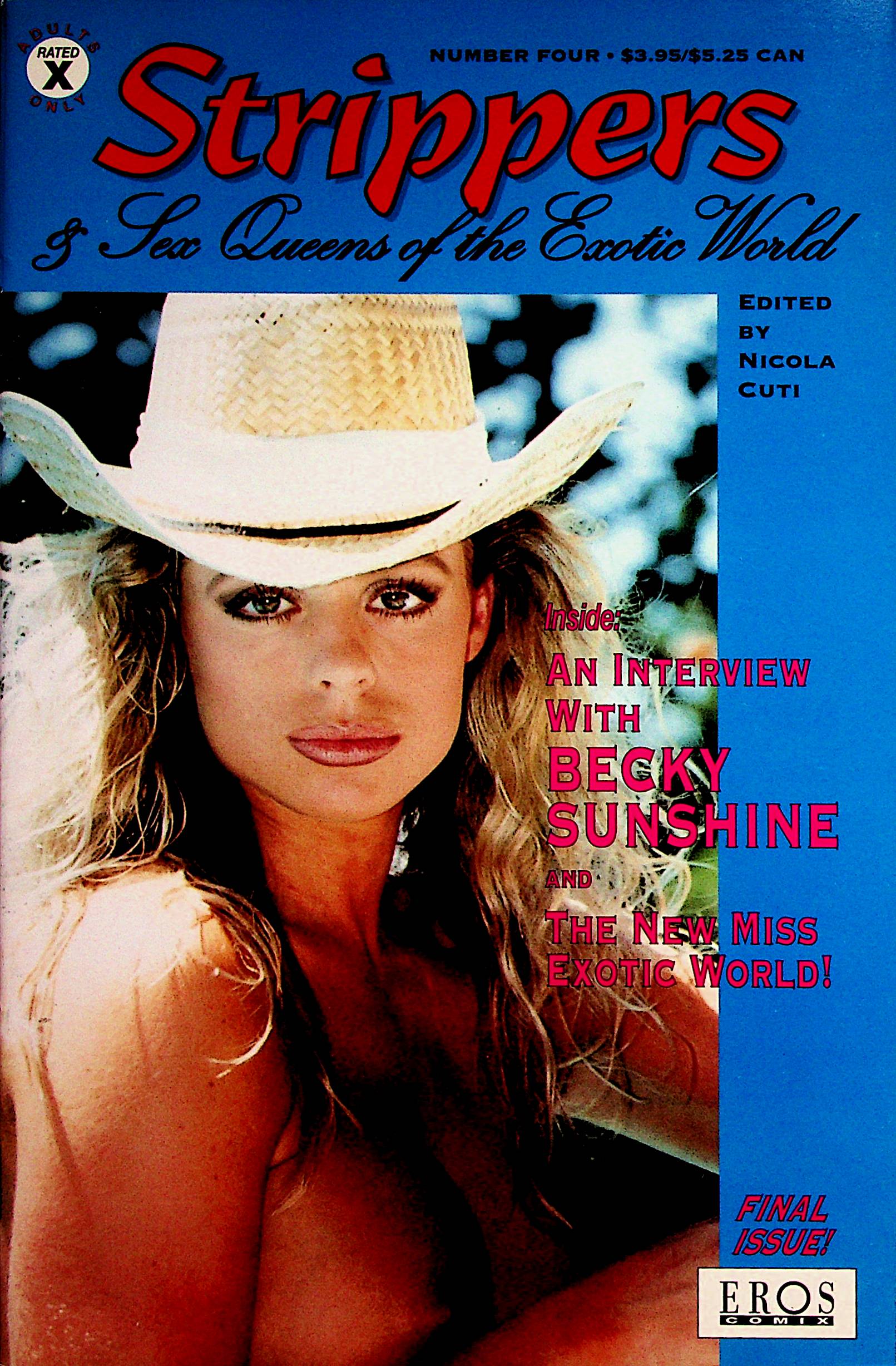 Strippers & Sex Queens Of The Exotic World Magazine Becky Sunshine #4 1994  by Eros comix 071123lm-p2