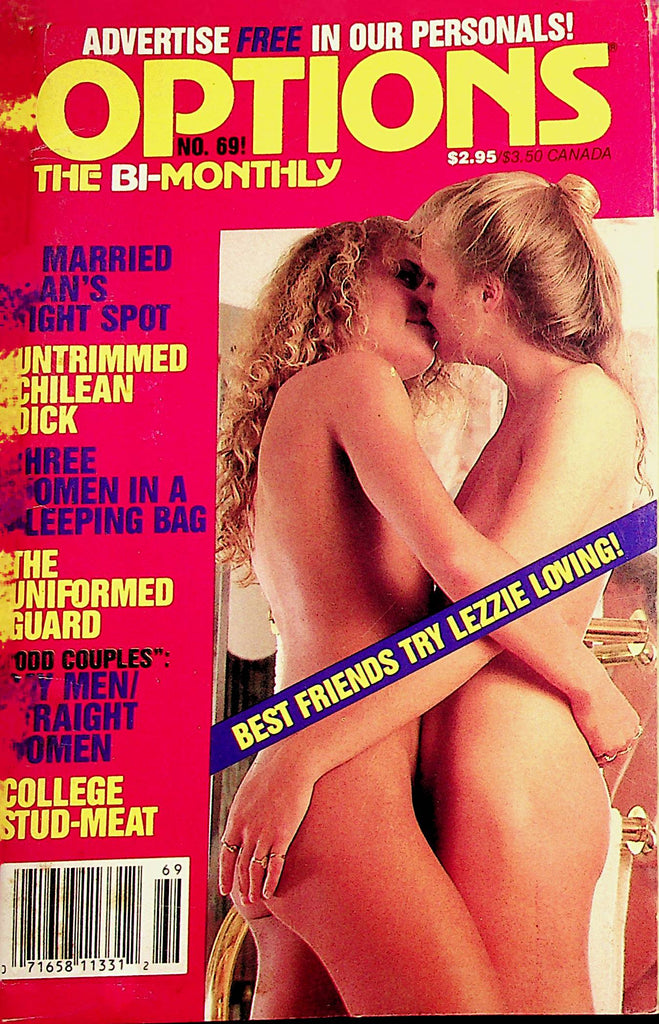Options Bi-Monthly Digest  Lezzie Loving / College Stud-Meat  #69 1991    061823lm-p