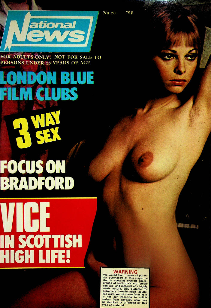 National News Magazine  London Blue Film Clubs / 3 Way Sex  #20  1980's   072225lm-p