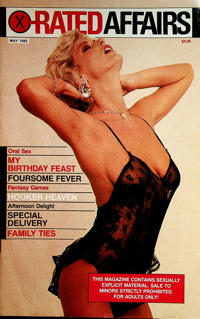 X-Rated Affairs Magazine  Oral Ses, Birthday Feast, Foursome Fever  May 1985     080123lm-p