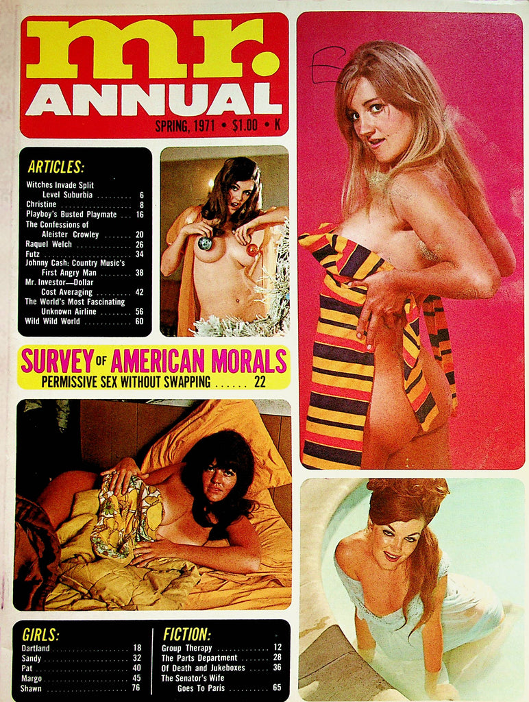 Mr. Annual Vintage Busty Magazine  Raquel Welch / Johnny Cash  Spring 1971      051123lm-p