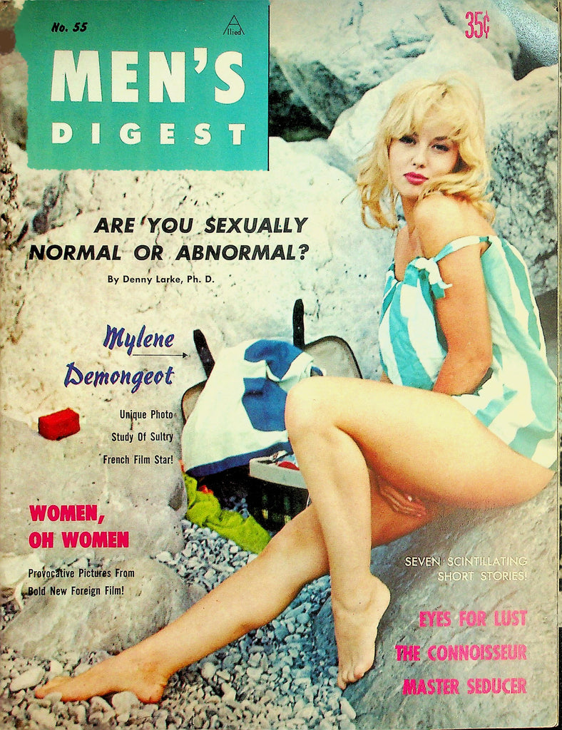 Men's Digest Magazine   Mylene Demongeot French Film Star  #55 January 1965    040226lmp