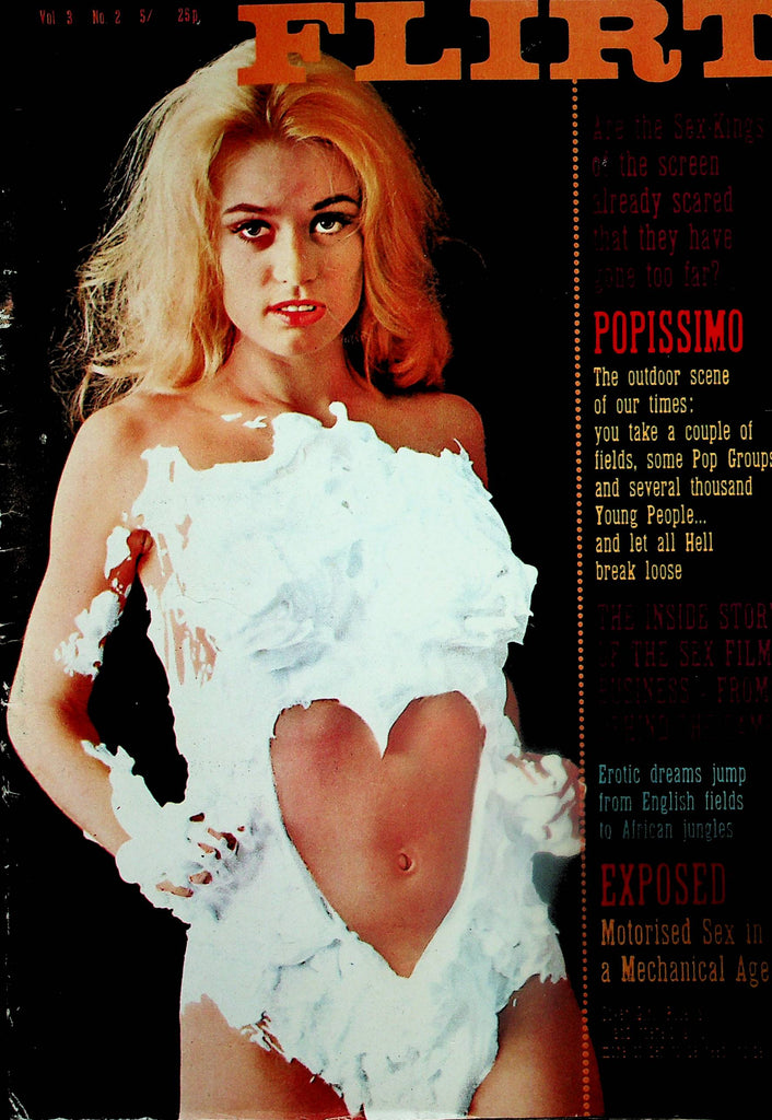 Flirt Vintage Magazine  Covergirl Sophia / Getting Randy For Sandy  vol.3 #2 1970's Printed In Italy    091325lm-p