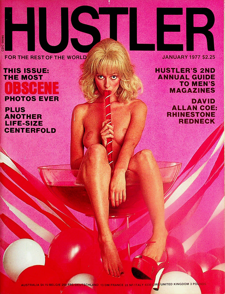 Hustler Magazine  The Most Obscene Photos Ever!  w/ Life-Size Centerfold  January 1977   010725lm-p