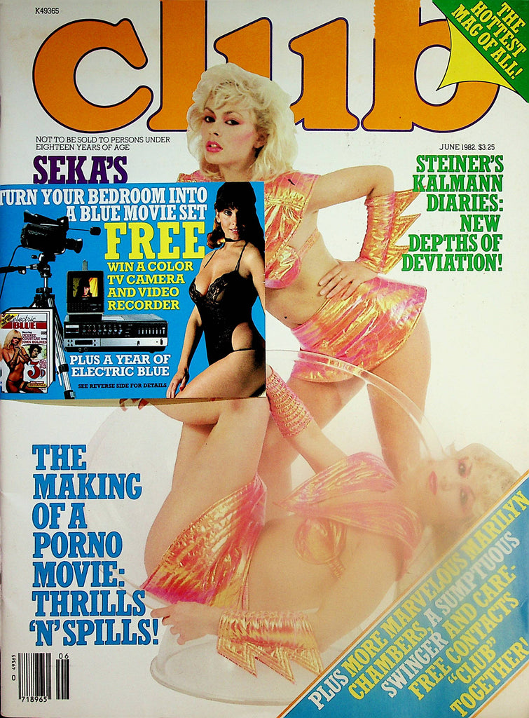 Club Magazine  Seka's Great Chicago Party!  / Marilyn Chambers   June 1982      031124lm-p2