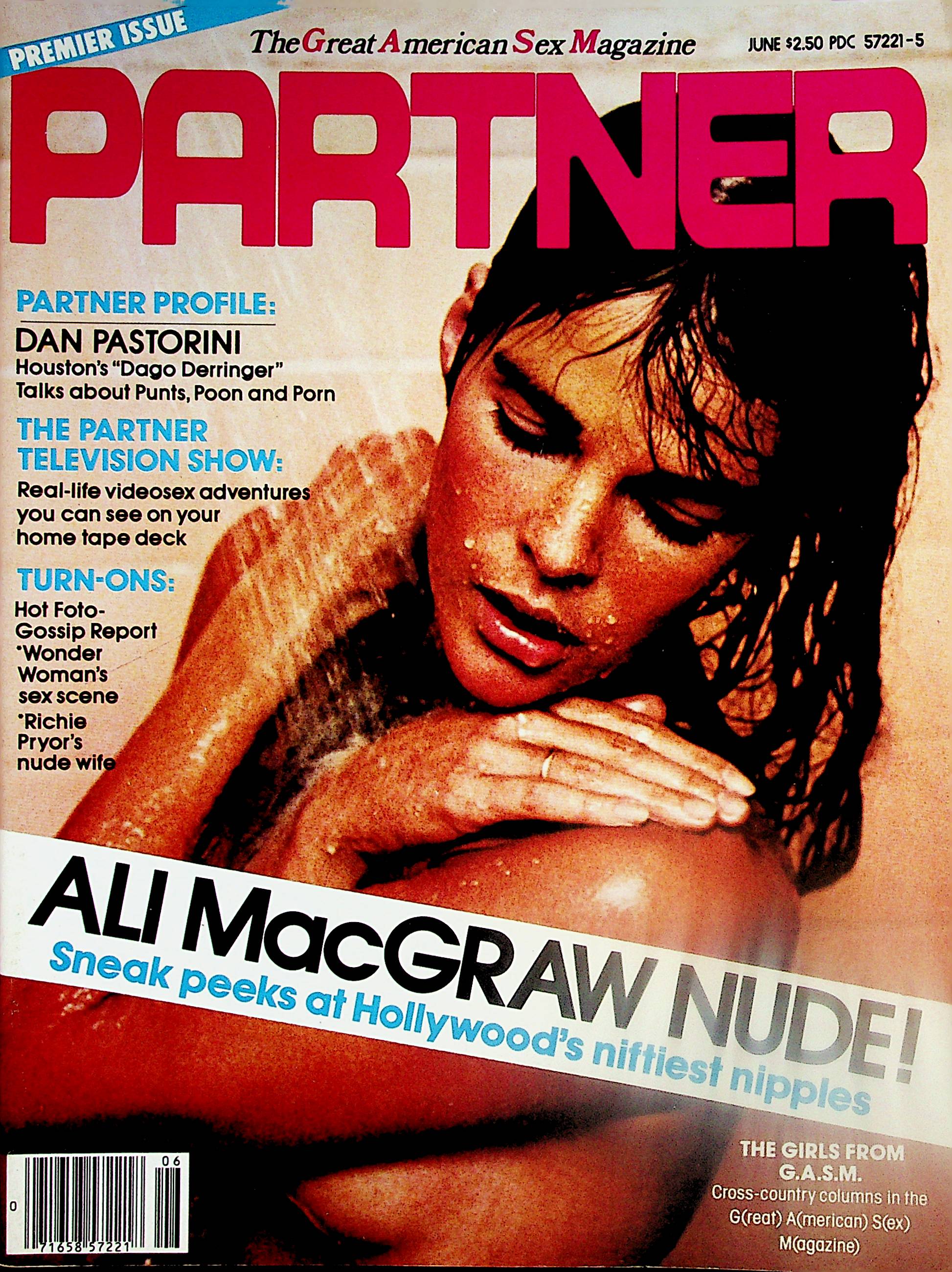 Partner Magazine Premier Issue Ali MacGraw Nude! June 1979 070424lm-p