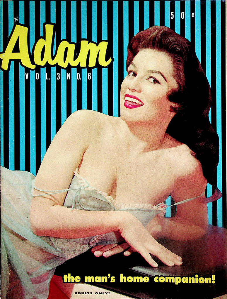 Adam Vintage Magazine  Cover Girl Shirley Skates  w/cf  vol.3 #6  1959  061924lm-p2