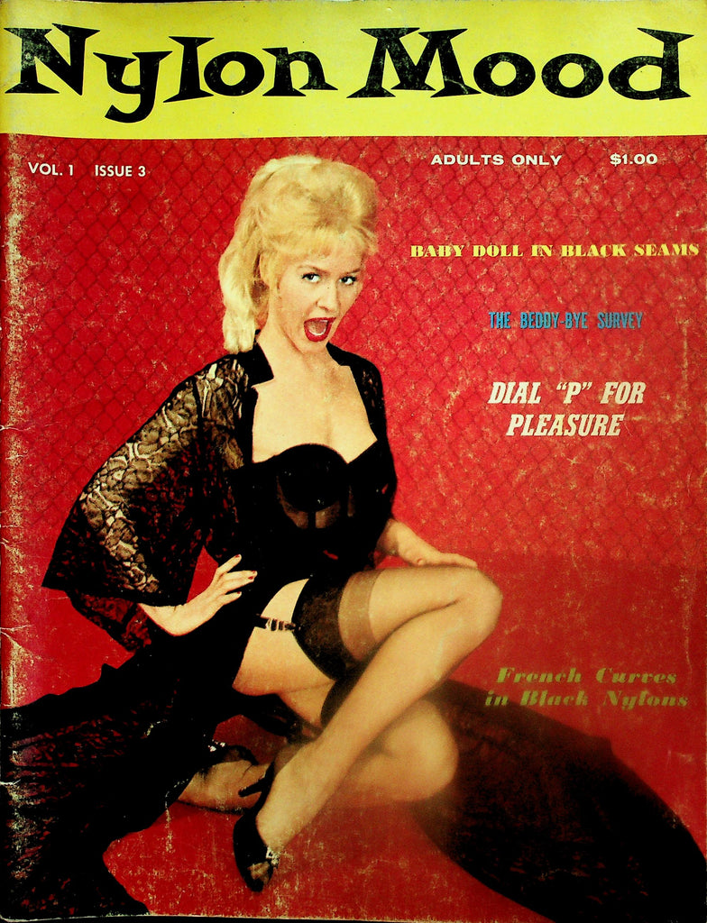 Nylon Mood Magazine  French Curves In Black Nylons  vol.1 #3  1963    110625lm-p