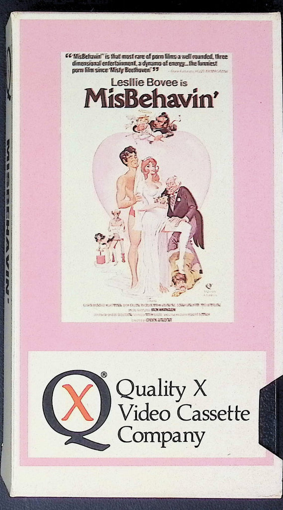 Misbehavin' Starring Lesllie Bovee Adult VHS Quality X Video Cassette 052626AKVHS2