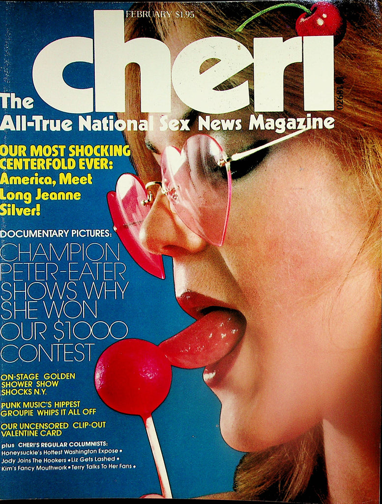Cheri Magazine  Most Shocking Centerfold - Long Jeanne Silver  February 1977      020624lm-p3