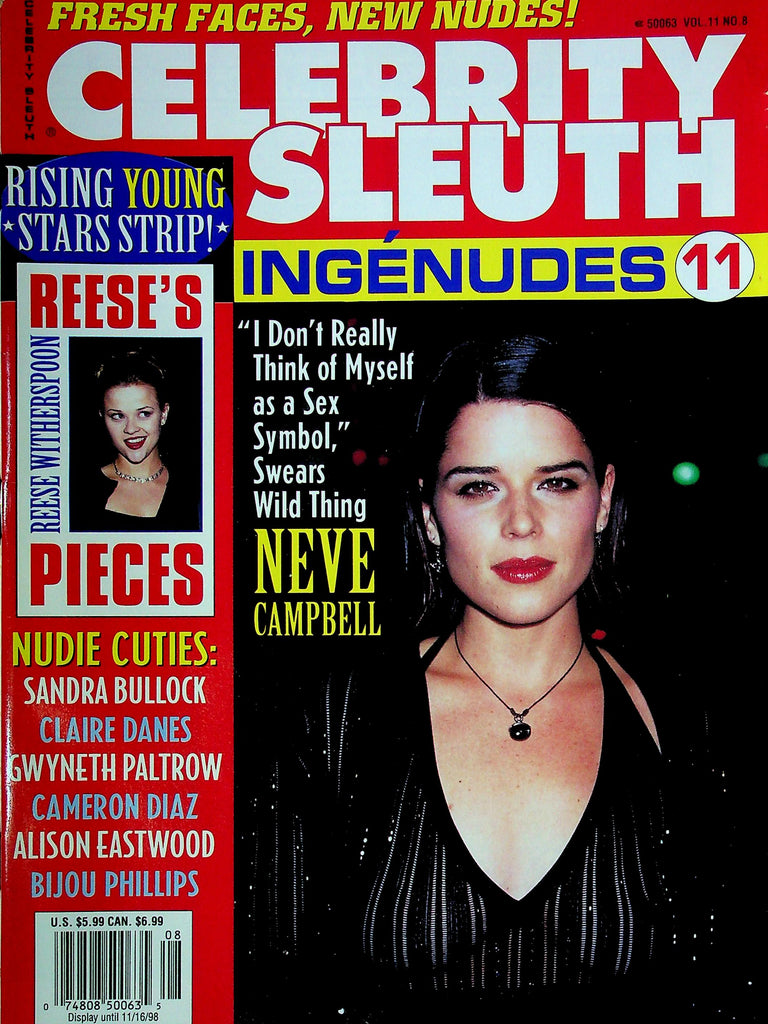 Celebrity Sleuth Magazine Ingenudes 11 Ft. Neve Campbell & Reese Witherspoon Vol.11 No.8 031425RP