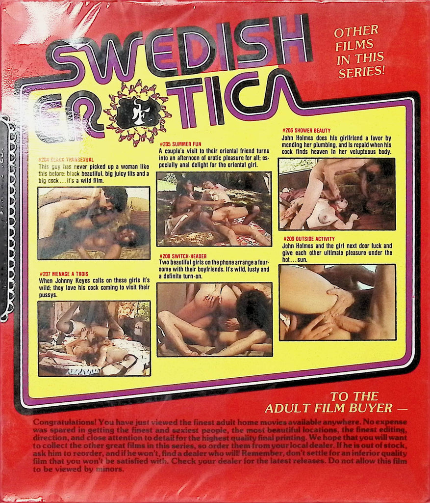 Shower Beauty #206 1978 John Holmes Swedish Erotica Regular 8mm Adult Reel 101024AMP