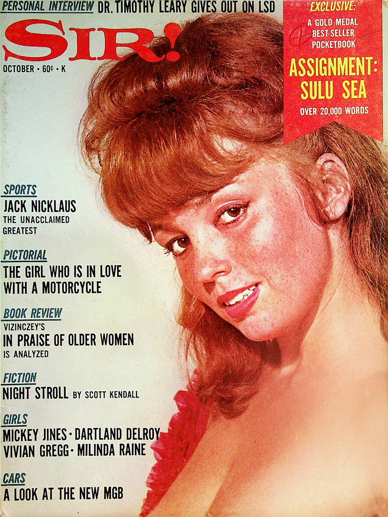 Sir! Magazine  Covergirl Mickey Jines / Jack Nicklaus  October 1966    041224lm-p