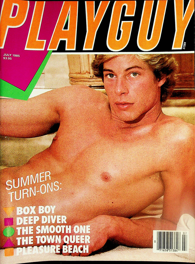 Playguy Gay Magazine  Cover Guy Leigh Erikson  July 1985   061524lm-p