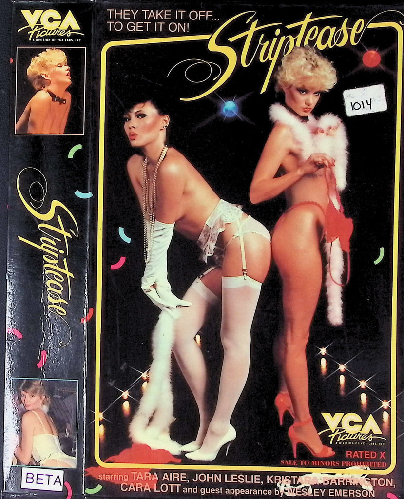 Striptease with Tara Aire, John Leslie, Kristara Barrington Adult VHS VCA Pictures 032626AKVHS