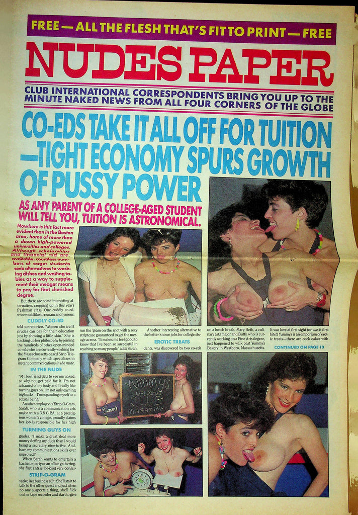 Nudes Paper Men's Magazine Co-eds In College 062024RP