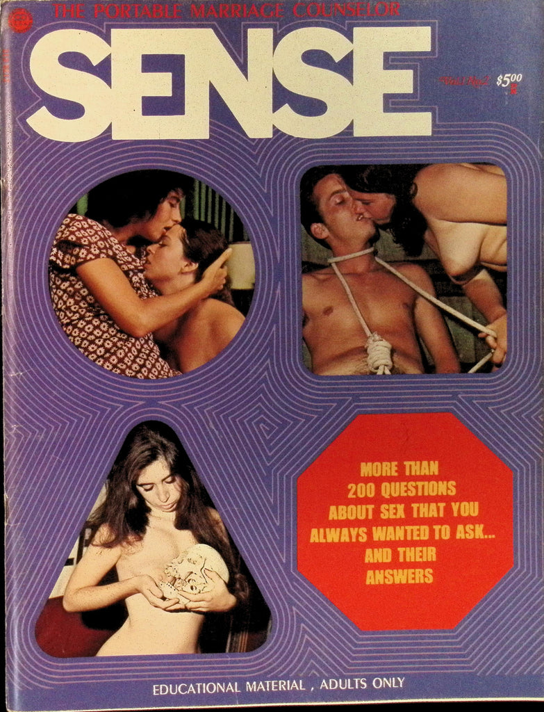 Sense Vol 1 #2 1971 The Portable Marriage Counselor Magazine Over 200 Questions about Sex Answered 060926AMP