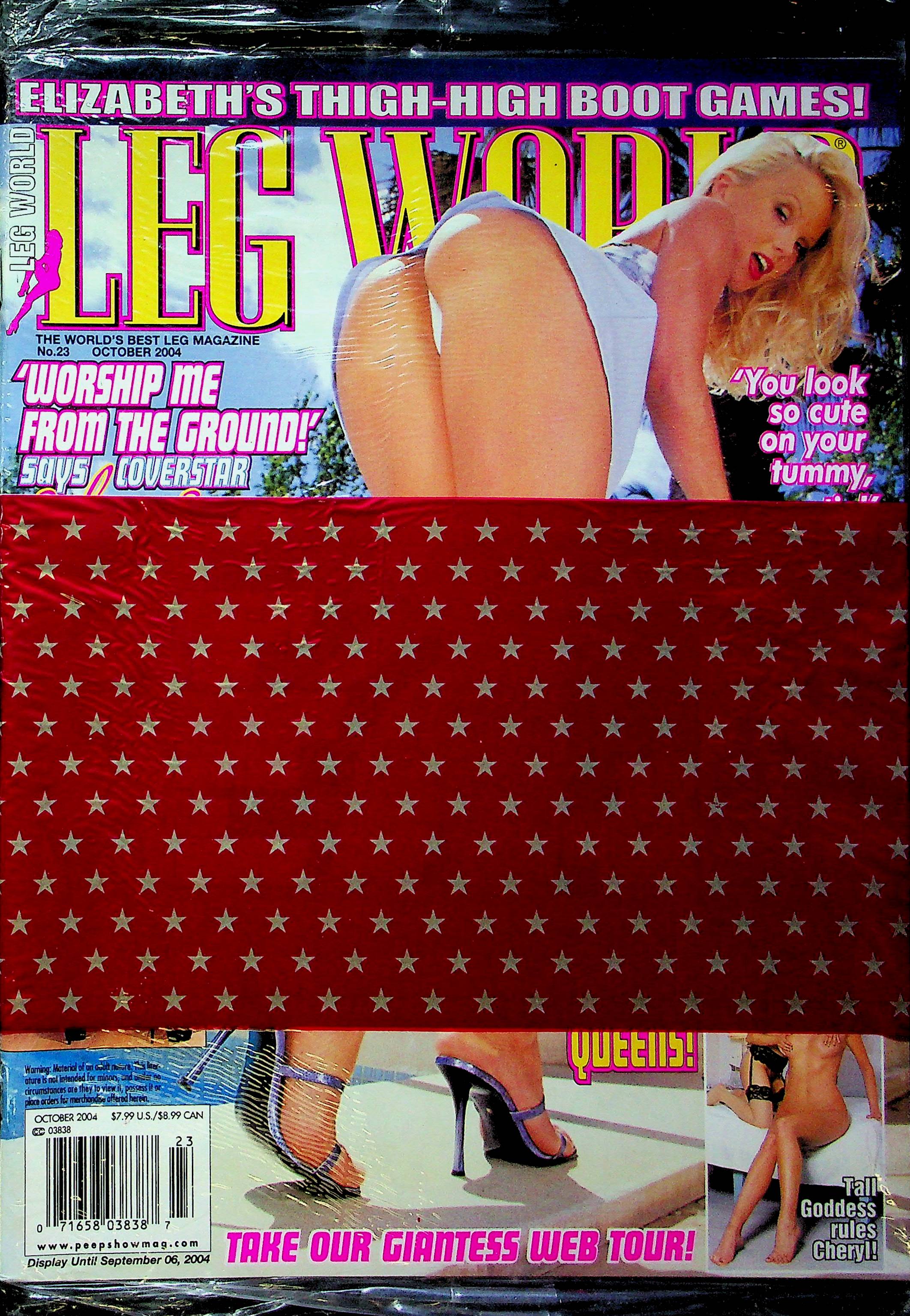 Leg World Magazine Silvia Saint October 2004 SEALED 082223RP – Mr-Magazine