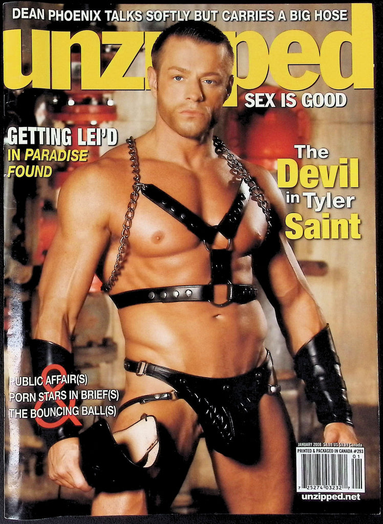 Unzipped Magazine Dean Phoenix January 2008 Gay/LGBT 051826AKP-12